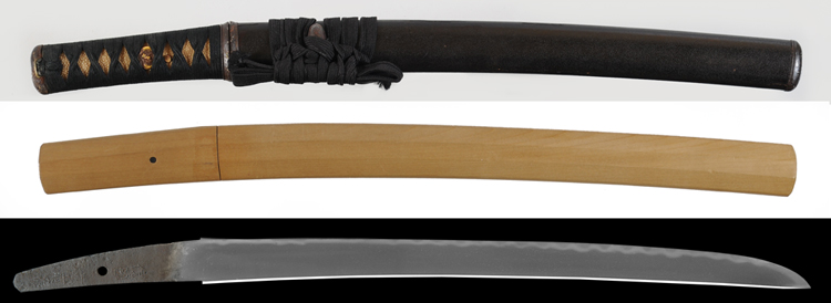 　脇差　信国吉実作　文明七年二月十三日 Wakizashi [Nobukuni_Yoshizane]