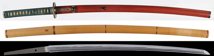 刀　(菊紋)越前守源信吉(新刀上作) Katana [Echizennokami_Nobuyoshi]