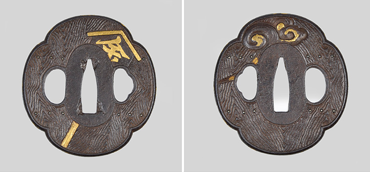 山水人物図鐔　銘　武州住正永　鍔工　武州伊藤派所載品 Tsuba [Busyuu_Masanaga]